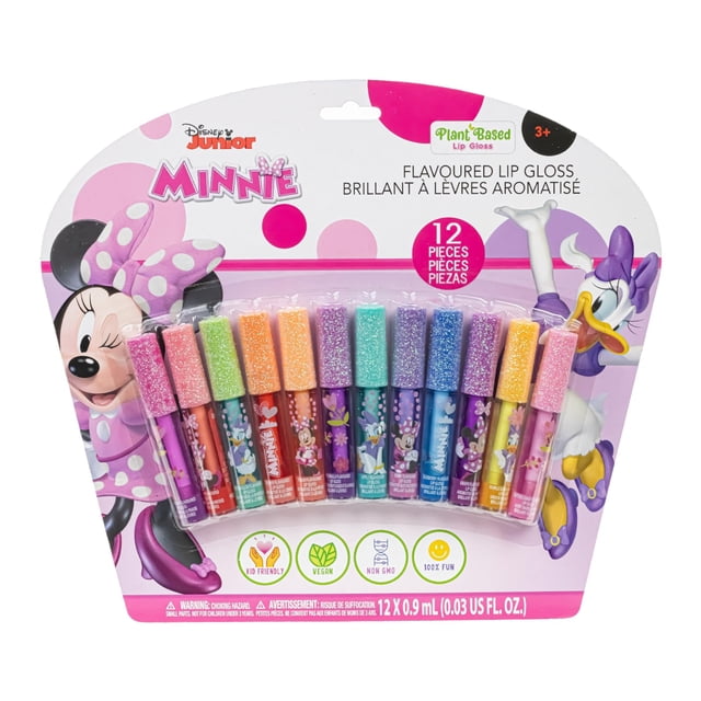 Set de brillo de labios Townley Girl Disney Minnie Mouse, 12 piezas