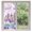 Purple, variant on Window Privacy Film Forest Simple Line-drawing Stained Glass Window Film Decorative Sun Block Window Cover Rainy Colorful Tree Grass Window Clings Static Adhesive Sticker for Bathroom 19.6"x39.3"
