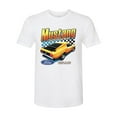 thumbnail image 2 of Wild Bobby, Ford Yellow Mustang Horsepower Cars and Trucks Men Premium Tri Blend Tee, True White, X-Large, 2 of 6