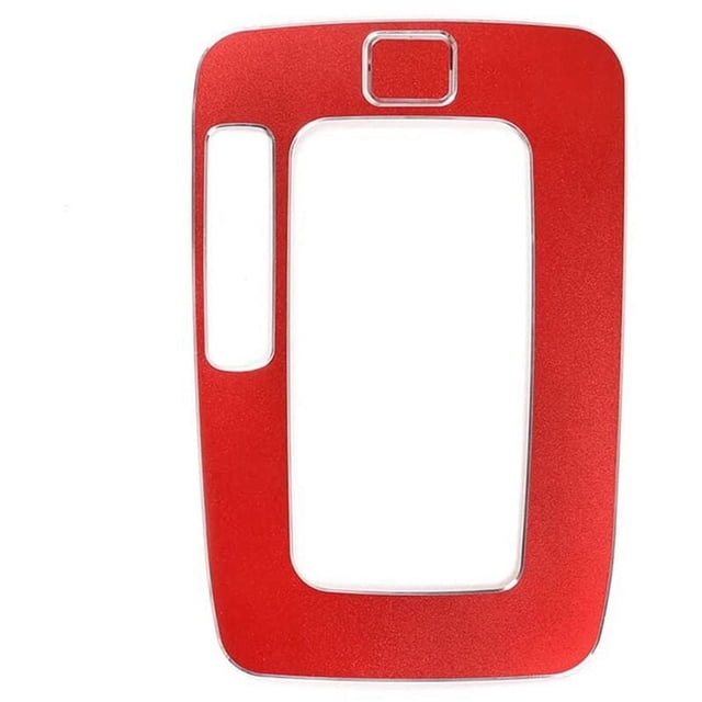 For Ranger 2015-2018 Aluminum Alloy Car Center Console Gear Shift Panel Cover Trim Frame Sticker Accessories, Red