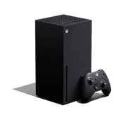 Angle View: Refurbished Microsoft 1TB SSD Gaming Console Bundle Black Xbox Series X