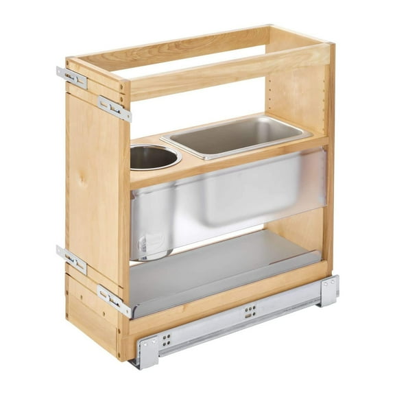 Rev-A-Shelf 445-VCG20SC-8 20 x 8 Inch Wood Vanity Cabinet Storage Organizer