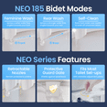 thumbnail image 4 of LUXE Bidet NEO 185 - Self-Cleaning, Dual Nozzle, Non-Electric Bidet Attachment for Toilet Seat, Adjustable Water Pressure, Rear and Feminine Wash (Blue), 4 of 10
