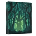 thumbnail image 2 of Dark Forest with Green Eyes 3 Ring Hardcover Binders 1.5in Round Rings for Letter-Size Folder Paper Organizer Pockets for Office Student Recipe, 2 of 9