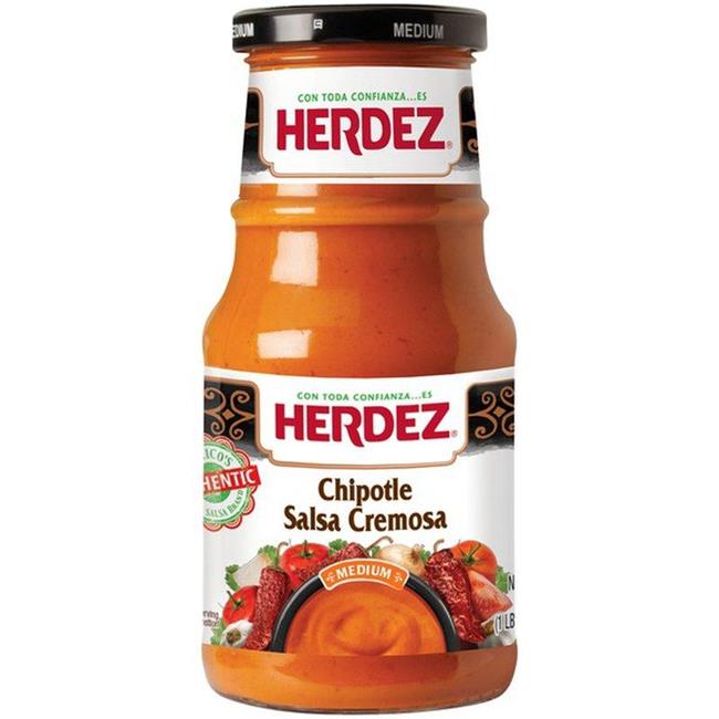 Herdez Cremosa Salsa, Creamy Chipotle, Medium 15.3 Oz