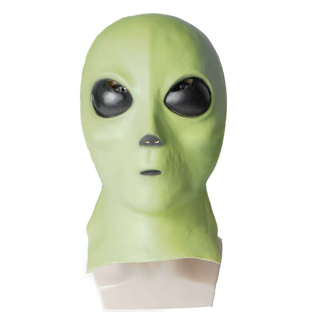 Máscara de látex alienígena para decoración de Halloween para fiestas de disfraces