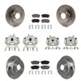 thumbnail image 1 of CMX Front Rear Disc Brake Caliper Rotors and Ceramic Pads Kit (10Pc) for Car 2006 Hyundai Accent Hatchback KC8-101130C, 1 of 11