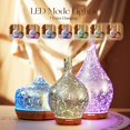 thumbnail image 2 of Porseme Silver Plated Essential Oil Diffuser Glass Aromatherapy Ultrasonic Humidifier Cool Mist, Auto Shut-Off,Timer Setting, BPA Free for Home Hotel Yoga Leisure SPA Office Premium Gift 150ml, 2 of 7
