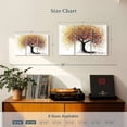 thumbnail image 3 of Elephant Stock Rainbow Soul Tree Wall Art - Horizontal Multi Panel Canvas - Living Room Wall Decor - Floral And Botanical Multi Panel - White And Orange Decor By Ashvin Harrison - 23" x 14", 3 of 4