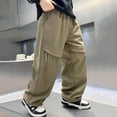 thumbnail image 7 of Tween Boys Cargo Pants Outdoor Casual Utility Trousers Kids Fall Hiking Adventure Durable Bottoms Clothes, 7 of 7