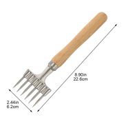 Ice Pick, AlloyIce Chisel With Wood Handle, Removal Pick Crushed Ice Chipper, Portable Ice Hammer Ice Pick Tool for Bars, Kitchens, Picnics, Camping