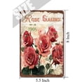 thumbnail image 5 of Vintage Tin Sign Rose Metal Sign Garden Lovers, Bar Pub Funny Retro Wall Art Sign 5.5x8 Inches for Dining Room Bedroom Bathroom Kitchen Print Iron Plate for Home Decorations, 5 of 7