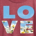 thumbnail image 3 of Instant Message - Spring - LOVE Daisies & Sky - Women's Short Sleeve Graphic T-Shirt, 3 of 6