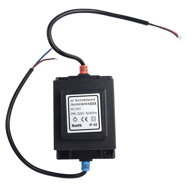 Chendee Transformateur Led 24 V Alimentation Ac/Ac, Transformateur d'Alimentation Extérieur Ip67,60W