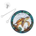 thumbnail image 4 of Panel colgante de vitral con forma de animal para el dormitorio del hogar tortuga, 4 of 9