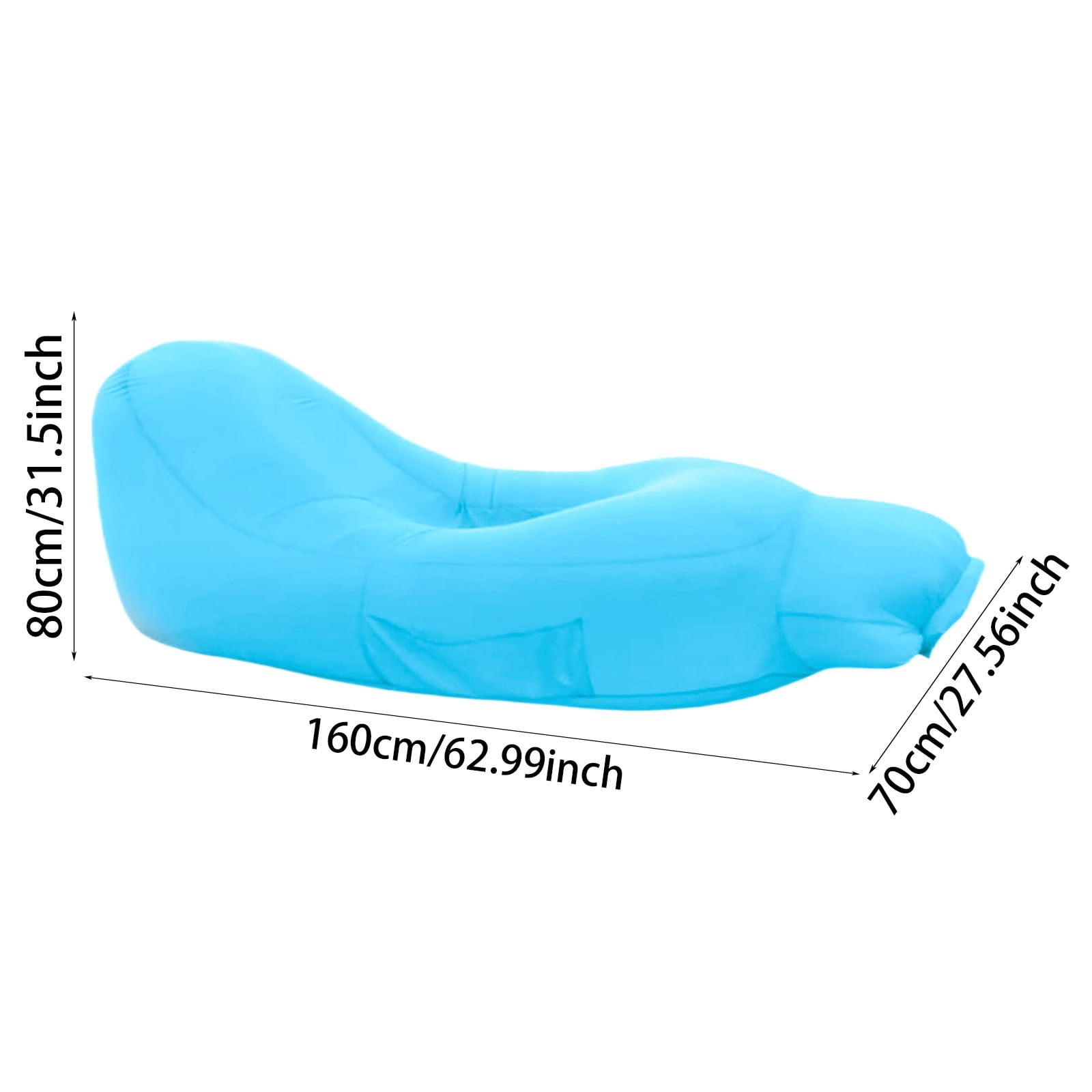 Recliner Outdoor Air Sofa Folding Camping Sleeping Inflatable Beach Proof Lightweight Compact Portable Travel Pad Comfort Backpacking Easy Carry Versatile