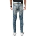 thumbnail image 2 of RAW X Mens Slim Fit Moto Jeans, Light Wash, 36X30, 2 of 6