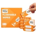 thumbnail image 1 of Toallitas húmedas desechables JUST TO GO tamaño viaje biodegradables 56 unidades, 1 of 9