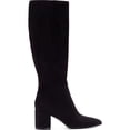 thumbnail image 2 of INC Womens Ozara Faux Suede Tall Knee-High Boots Black 7 Medium (B,M), 2 of 4