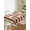 Burnt Orange, variant on Cream Striped Table Cloth, Modern Farmhouse Cream White Stripes Waterproof Tablecloth for Square Tables, Reusable Washable Fabric Table Cover for Restaurant Kitchen Dining Tables 54"x54"