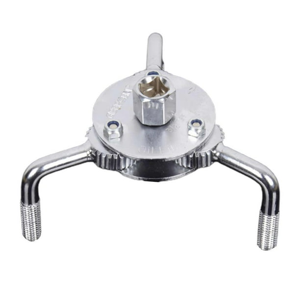 Speravity Llave para filtro de aceite de acero al carbono, ajustable, universal, resistente, con 3 mandíbulas, universal, resistente, herramienta de Herramientas y ferretería No.2 Speravity TO005532-02