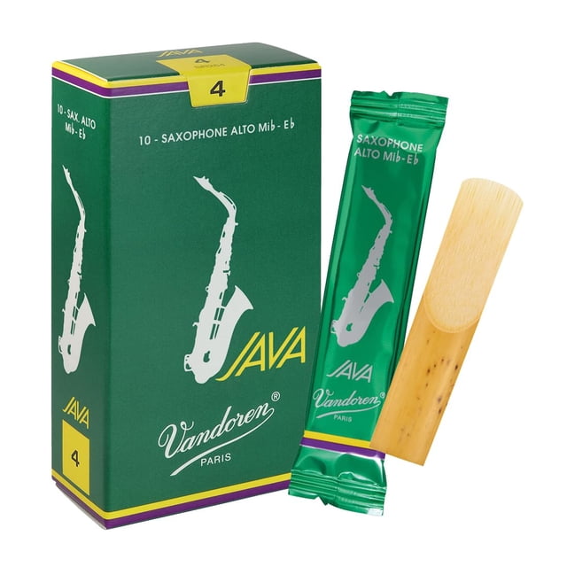 Cañas para saxofón alto Vandoren JAVA Strength 4 (caja de 10)
