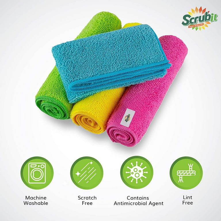 luluhut 8pcs/lot Home microfiber towels for kitchen Absorbent thicker cloth  for cleaning Micro fiber wipe