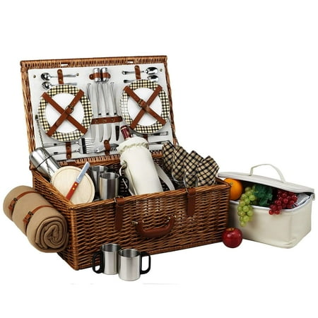 

Picnic at Ascot Dorset Basket for 4 w/coffee set & blanket