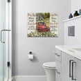 thumbnail image 4 of Farmhouse Red Truck Wall Art Country Old Truck Pictures Wall Decor Rustic White Barn Painting Inspirational Quotes Canvas Christian Prints Modern Framed Home Decor for Bathroom Bedroom 16"x12", 4 of 6