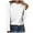 White, variant on UMfun Women's Summer Fashion Tops O-Neck Solid Color Long Sleeve Casual Loose Blouse T-Shirt Tops Black
