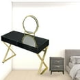 thumbnail image 7 of HomeRoots 42" Black and Gold Mirrored Dresser, 7 of 7
