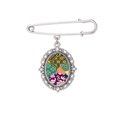 thumbnail image 1 of flowers lines pattern china japanese style Brooch Pin Dress Shirt Shawl Clips, 1 of 3