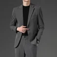 thumbnail image 4 of Traje completo para hombre, blazer formal, vestido informal de negocios, conjunto de 2 piezas, ceremonia clásica, caballero, corte entallado, ropa de lujo, 4 of 5