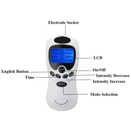 Electronic Pulse Massager Muscle Stimulator Tens Unit With 8 - 