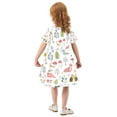 thumbnail image 4 of Girls Short Sleeve A-Line Dress Cute Woodland Animals Play Dress Sizes 3T, 4 of 8