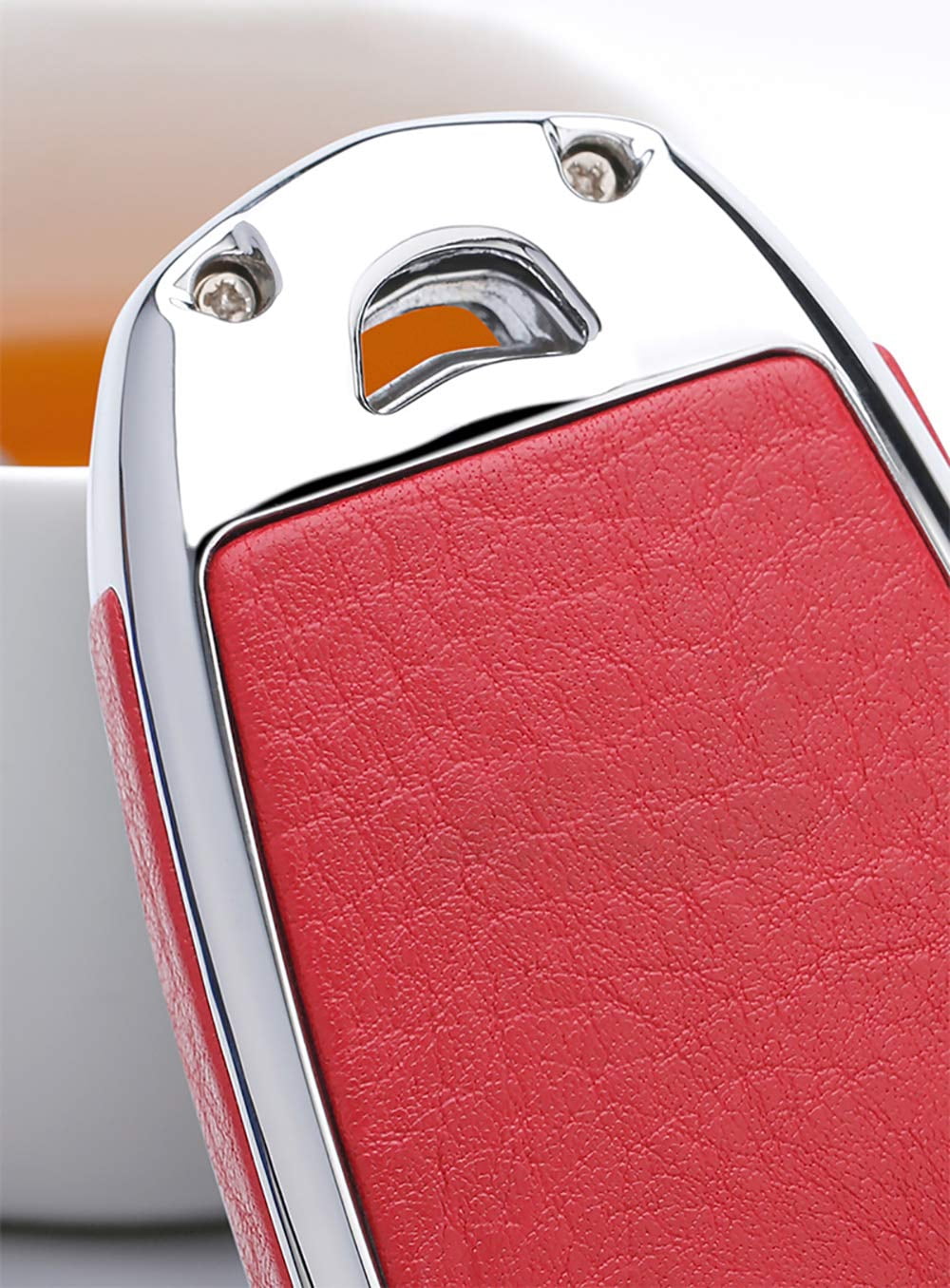 Key Fob Case Fit for Nissan Rogue Armada Murano Remote Cover Leather Key Shell Metal Protection Fit for Infiniti JX35 Q50 Q60 QX56