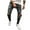 Grey, variant on WEAIXIMIUNG Black Pants Men Casual Wide Leg Male Jeans Ripped Slim Pants Trousers and Trousers