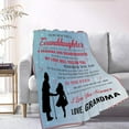 thumbnail image 6 of Love Letter to My Granddaughter Throw Blanket Granddaughter Gifts from Grandma Birthday Gifts for Granddaughter Lightweight Flannel Warm Soft Blanket Gift for Girl Women for Home Sofa 30"x40"for Baby, 6 of 6