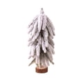thumbnail image 2 of Miwamany Mini Flocked Christmas Tree, 10 inch Tabletop Snowy Cedar for Xmas Decor, Winter Holiday Centerpiece for Mantel Shelf Home, Small Pre-lit Ornament, 2 of 7