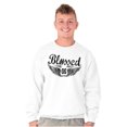 thumbnail image 5 of Hashtag Blessed Bless Religious Jesus Sweatshirt for Men or Women Brisco Brands S, 5 of 6
