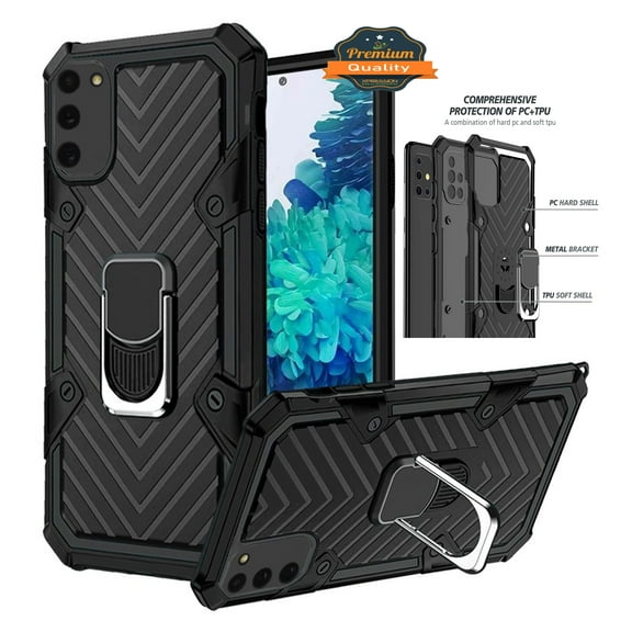 Apple iPhone 8 /7/6s/6 Case with Magnetic Ring Holder 360° Rotating Kickstand Dual Layer Hybrid Full-Body Drop Proof Rugged ,Xpm Phone Cover for iPhone 8 7 6 6s - Black