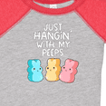 thumbnail image 4 of Inktastic Easter Hangin' with My Peeps Boys or Girls Baby Bodysuit, 4 of 5