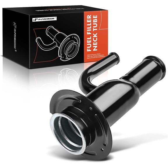 A-Premium Fuel Tank Filler Neck Pipe Hose Compatible with Ford F-350 F-450 F-550 Super Duty, 2005 2006 2007, Diesel, Replace# 4C3Z9034C, 8C3Z9034L