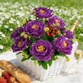 thumbnail image 6 of Eolstice 10 Head Large Peony Artificial Flowers Bouquet Plastic Silk Faux Peony, Faux Flower Stems, Home Decor for Vase Table Centerpiece Wedding, 6 of 6