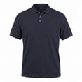 thumbnail image 2 of Fnnxeal Mens Polo Shirts Waffle Short Sleeve Casual Solid Summer Collared Polo Navy Shirts for Men Size XL, 2 of 6