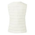 thumbnail image 5 of UJNDER Women's Winter Vest Thin and Light Down Gilet Quilted Jacket for Women Casual Short Style White M, 5 of 5