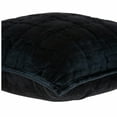 thumbnail image 5 of 20" x 7" x 20" Transitional Black Solid Quilted Pillow Cover With Poly Insert, 5 of 5
