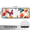 thumbnail image 5 of Kitchen Rugs Sets Of 2,White Butterfly Flower Field Pattern Anti Fatigue Kitchen Mat Rugs Non Slip Washable,Decorative Kitchen Floor Mats for Kitchen,Sink,Laundry,17"x47"+17"x47", 5 of 5