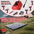 thumbnail image 3 of Batería de Entrada para Panel Solar Charger para Manualidades*man V20 20V Baterías para Herramientas Eléctricas, Conector MC4 DC 22-30V Entrada 21V 4A Salida Máxima, Herramienta de Reemplazo Roja, 3 of 5