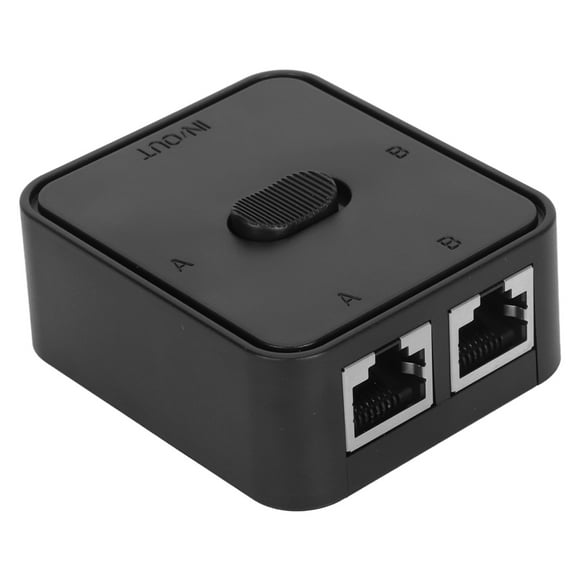 2 Ports Gigabit Switch, Flexible Switching Power Free Simple Installation Bi Directional Transmission 2 in 1 Out Switch for Computer